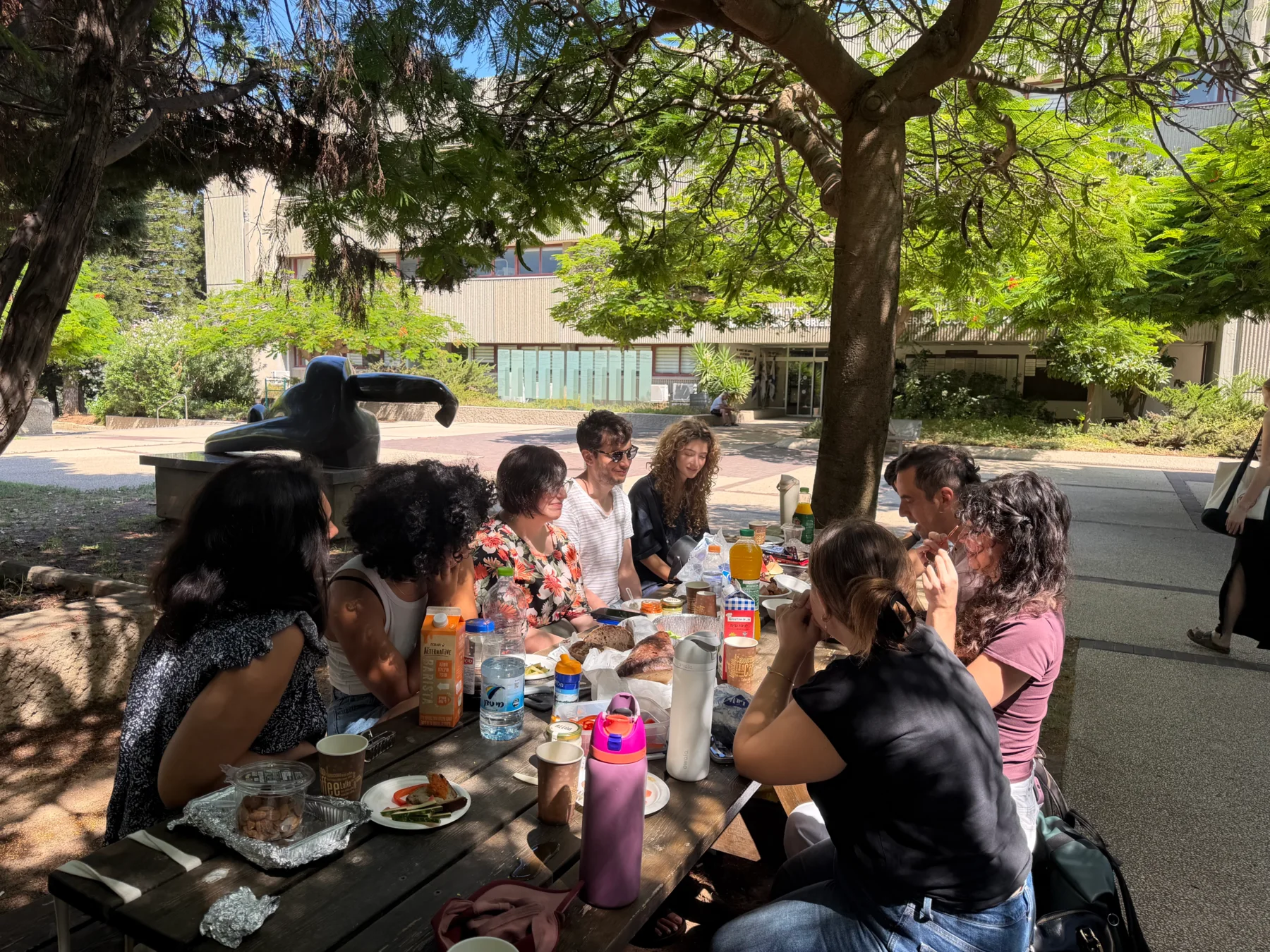 Celebrating Denise's graduation with a picnic